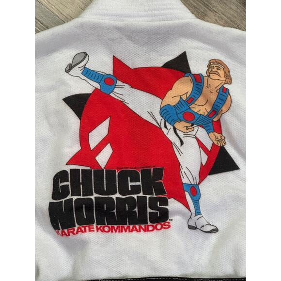 Vtg Karate Kommandos 1980s Chuck Norris Kids Pajama Medium 12-14 Karate Gi RARE - Picture 3 of 12